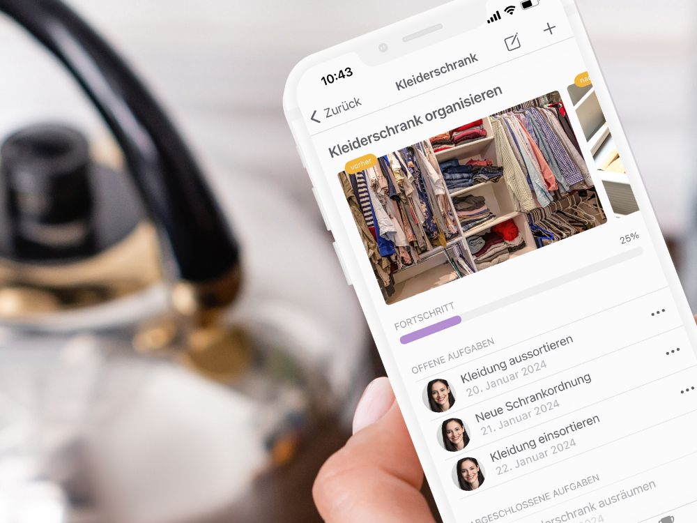Deinen Haushalt mit der BeTidy App organisieren